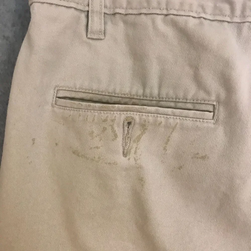 Polo Jeans Co Ralph Lauren Cargo Shorts Mens 33 Khaki Y2K Baggy Button Fly‎ READ